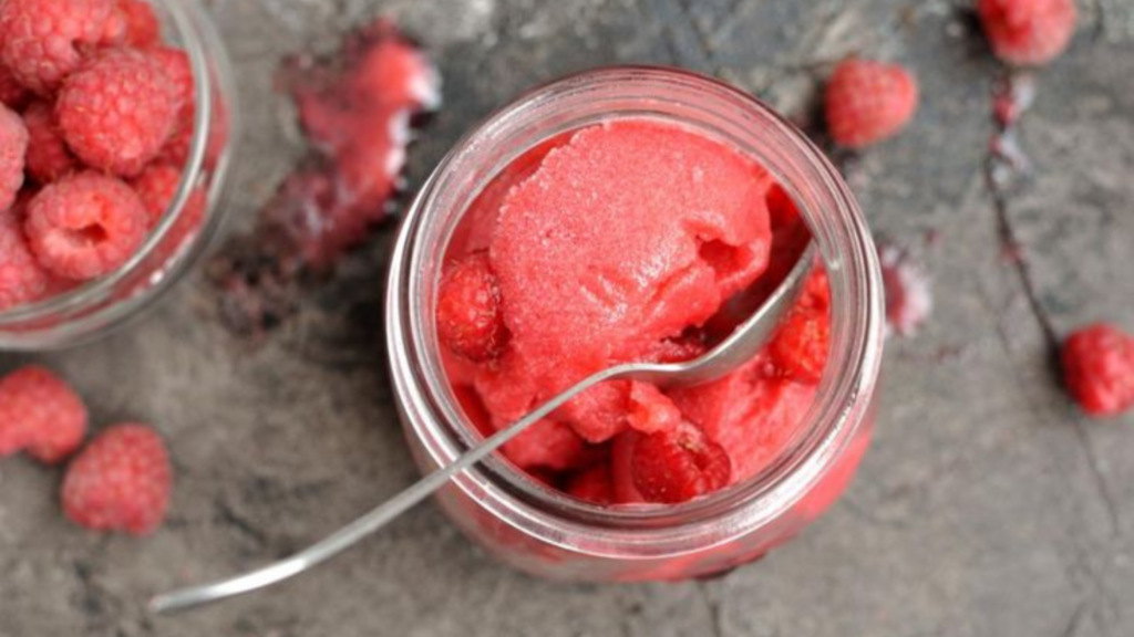 Raspberry Sorbet: Elegant Frozen Delight