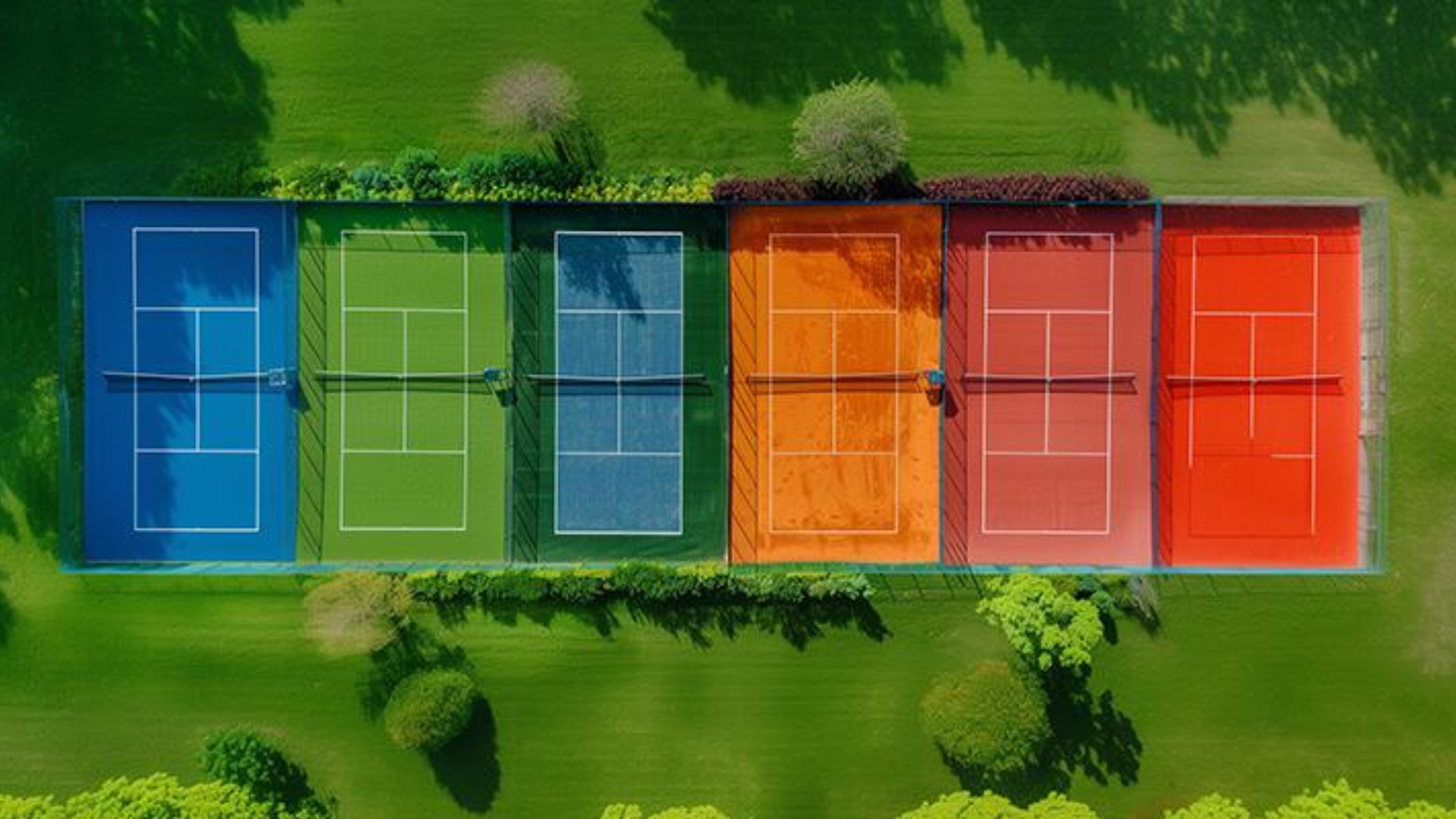 types of tennis courts