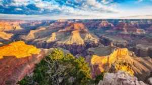 Scenic view of the Grand Canyon at sunset