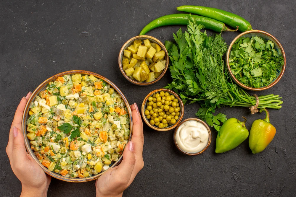 6. Warm Sweet‑Potato and Spinach Indian Style Salad