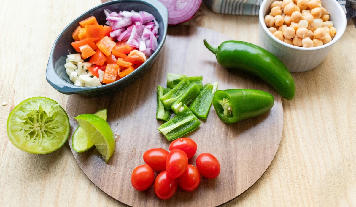 Freshly Chopped Veggies
