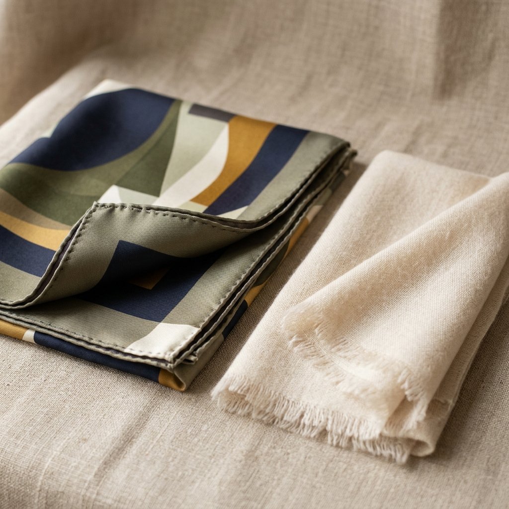 5. Pure Silk Carré and Fine Cashmere Scarves