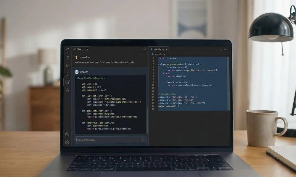 AI-assisted coding in a Mac code editor