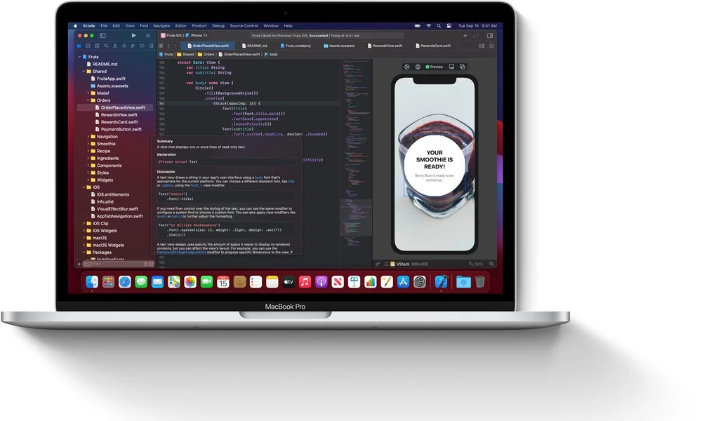 Xcode for Apple app development on Mac