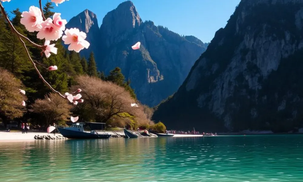Scenic coastal landscape and mountains at Abel Tasman National Park for Best Places to Visit in New Zealand.