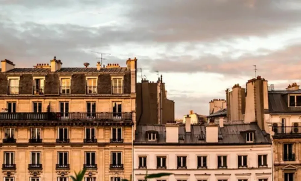 Rooftop skyline view of Paris hotel surroundings for Best Hotels in Paris.